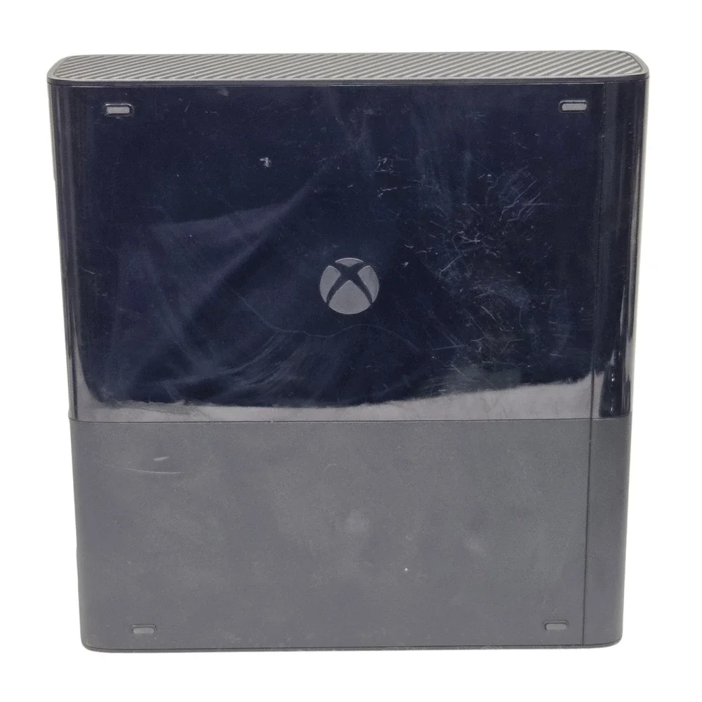 Microsoft Xbox 360 E Console Bundle Black 2 Controllers 20 Games Charging Dock
